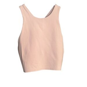 Athleta Pink Crop Tank Top/Sports Bra